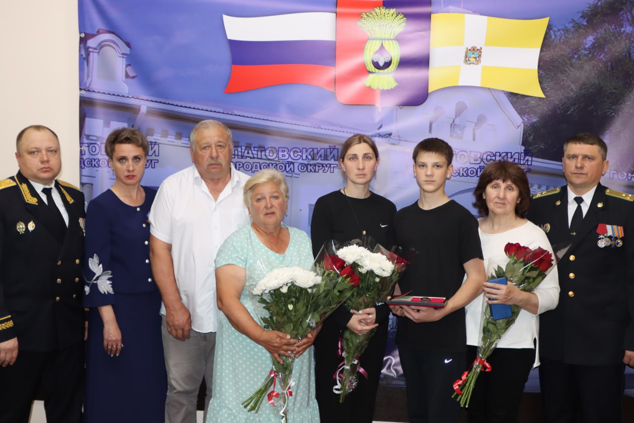 Орден Мужества передан семье старшего прапорщика.