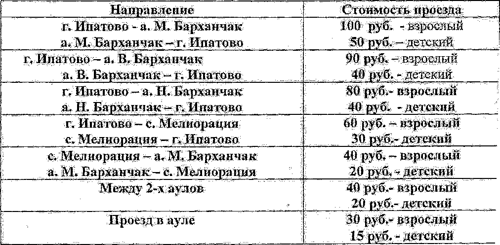 О повышении стоимости проезда.